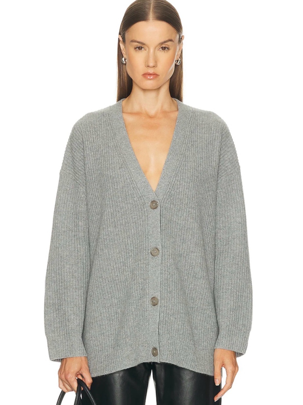 ✨ JENNI KAYNE Gray Cashmere Cocoon Cardigan - Size XS